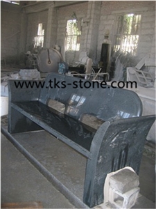China Blue Granite Chairs & Bench,Garden Bench,Stone Chairs