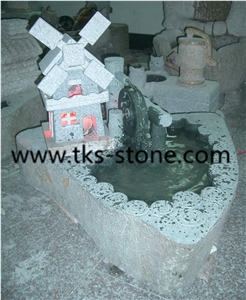 China Blue Granite Fountains,Sculptured Fountains,Floating Spheres,Water Features