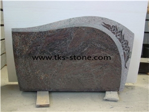 China Blue Granite Tombstone & Monument,Flower Carving Tombstone & Monument,Custom Monuments, Western Style Tombstones,Headstones,Monument Design
