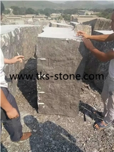 China Blue Limestone Carving Planter Vase Cheap Price External Furniture Planter