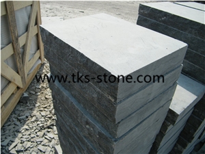 China Blue Limestone Cube Stone,Blue Limestone Surface Natural Finishing,Natural Blue Stone