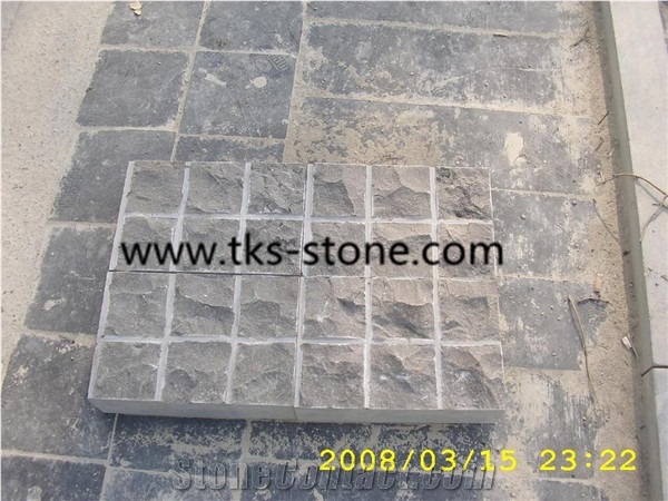 China Blue Limestone Cube Stone Professional Supplier/Manufacturer, Blue Cube Stone/Cobble Stone,Courtyard Road Pavers,Blue Limestone Paving Stone