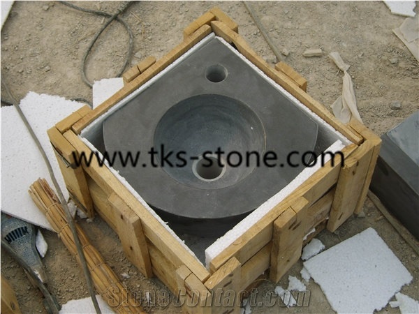 China Blue Limestone Kitchen Sinks/Bathroom Sinks/Round Sinks/Wash Bowls,China Blue Limestone Wash Sinks,China Blue Limestone Sinks & Basins