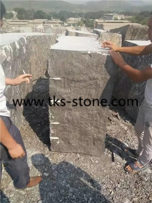 China Blue Limestone Machine Cut Finished Slabs & Tiles