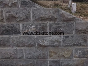 China Blue Limestone Mushroom Stone, Wall Cladding & Wall Covering,China Blue Limestone