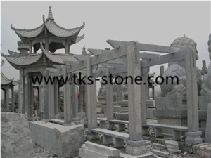 China Blue Limestone Pavilion,Sculptured Gazebo,Garden Gazeo with Carving,Chinese Garden Pavilion