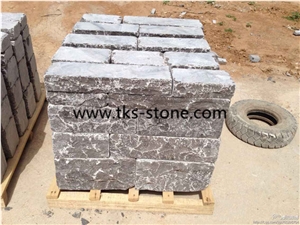 China Blue Limestone Tumbled Stone, Blue Limestone Cube Stone & Pavers Slabs & Tiles