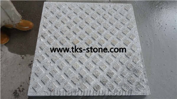 China G603 Grey Granite Blind Stone Pavers,Sesame White,Crystal White,Light Grey Granite Blind Paving Stone