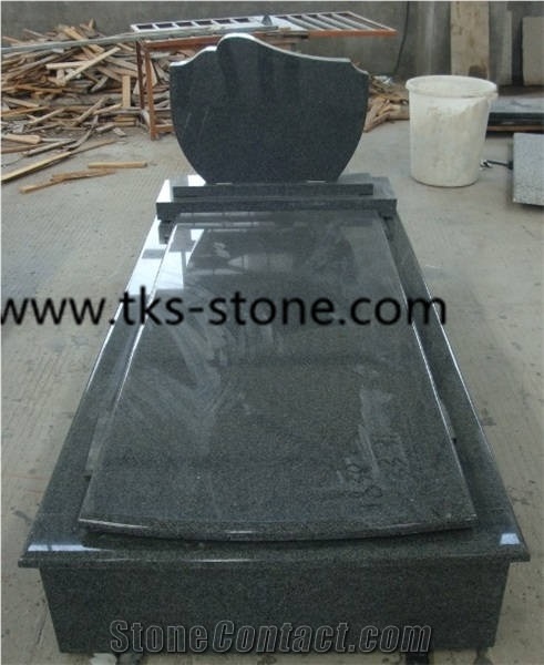 China G654 Black Granite Monument & Tombstone,Padang Dark,Sesame Black,Impala Black,China Dark Grey Granite Tombstone,Granite Monument,Natural Stone Monument & Tombstone