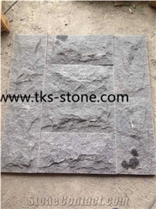 China G654 Granite Mushroom Stone,Padang Dark,Sesame Black,China Impala,Impala Black,China Dark Grey Mushroom Stone,Wall Cladding Stone