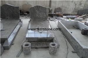 China Juparana Granite Poland Style Tombstone Monument,Supply Various Of Style Monument & Tombstone