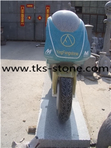 China Multicolor Granite Motorcycle Sculpture,Granite Motorcycle Carving, Blue Granite Sculpture & Statue,Hand Works,Handicrafts