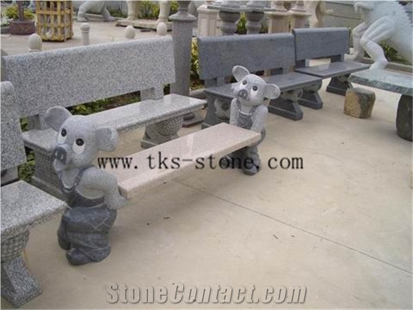 China Multicolor Granite Park Bench