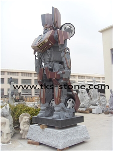 China Multicolor Granite Transformers Sculpture & Statue,Granite Statues,Sculpture Ideas ,Stone Transformers Caving