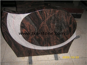 China Red Granite Monument & Tombstone,Custom Monuments,Bevel Headstones,Gravestone,Western Style Monument & Tombstone