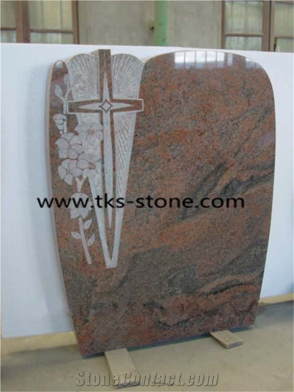 China Red Granite Tombstone & Monument,Cross Tombstones,Jewish Style Tombstone & Monument, Gravestone,Caving Headstones