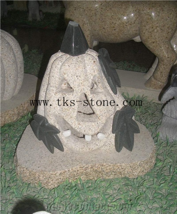 China Yellow Granite Lanterns Sculptures,Beige Granite Lamps Caving,Japanese Lanterns,Garden Lamps