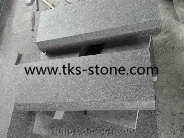 Curved China G684 Grey Granite Kerbstones/Curbstone/Kerbstone/Curbs/Side Stone, Black Granite Kerbstones