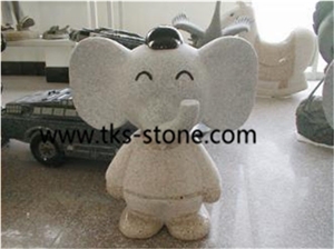 Elephant Granite Sculpture & Statue,Stone Elephant Caving,Animal Sculptures,Granite Garden Sculptures,Statues
