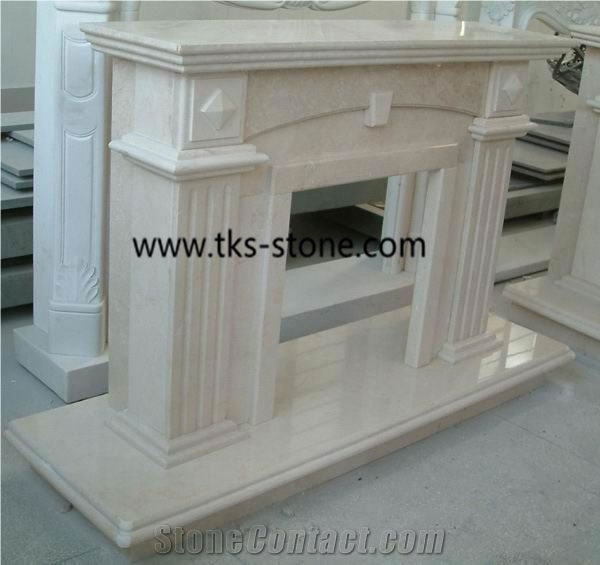 Fireplaces,Marble Fireplace, European Popular Style Fireplace,Fireplace Mantel, Carving Fireplace, Sculpture Yellow Marble Fireplace Mantel