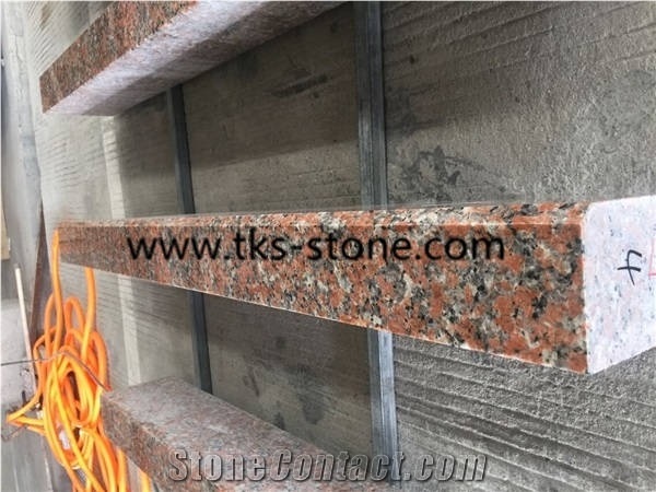 G562 Granite,Maple Red,China Red Granite Kerbstone,Granite Curbstone