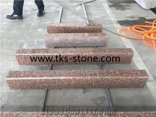 G562 Granite,Maple Red,China Red Granite Kerbstone,Granite Curbstone