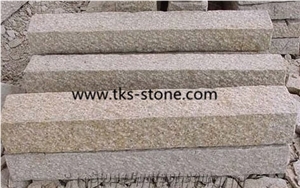 G682 Granite Kerbstone,Sunset Gold,Rusty Yellow,Giallo Yellow Granite Kerbstone,Curbstone,Granite Side Stone
