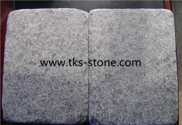 G684 Tumbled Coble Stone/Cube Stone,Antiqued G684 Basalt Black Cobble Stone