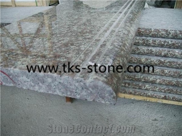 G687,Peach Red,Blossom Red,China Red Granite Stairs&Steps
