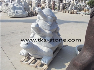 Granite Turtle Sculpture & Statue,Grey Granite Animal Sculptures,Garden Sculptures,Statues,Stone Turtle Caving