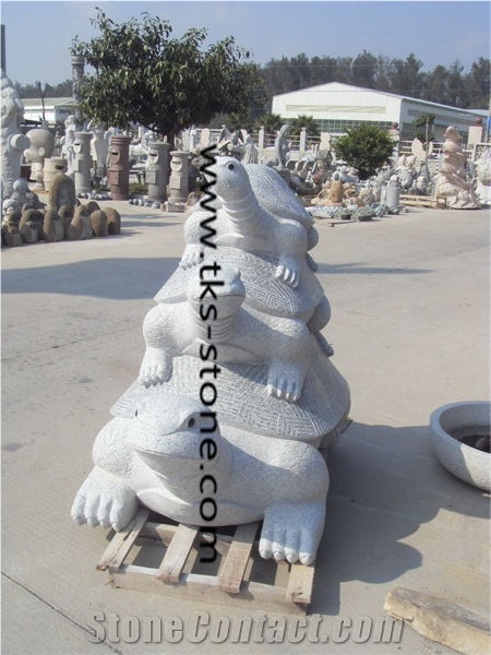 Granite Turtle Sculpture & Statue,Grey Granite Animal Sculptures,Garden Sculptures,Statues,Stone Turtle Caving