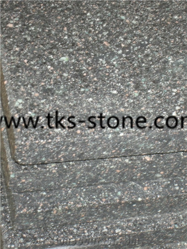 Green Porphyry Stairs,China Emerald Pearl Granite Stairs&Steps, Polished Green Pearl Stairs&Steps,Polished Porphyry Grey Stairs&Steps