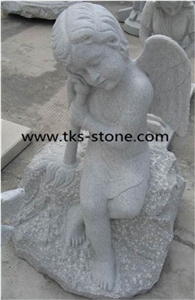 Grey Granite Sculptures,Children Sculptures&Statues,Angel Sculptures, Human Sculptures, Handcarved Statures