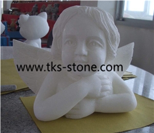 Head Statues,Angel Sculptures,White Marble Sculpture & Statue, Human Sculptures, Handcarved Sculptures
