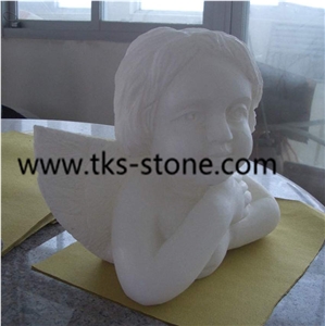 Head Statues,Angel Sculptures,White Marble Sculpture & Statue, Human Sculptures, Handcarved Sculptures