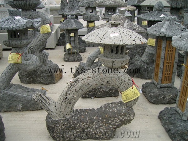 Japanese Lanterns,Natural Shape Stone Lamps