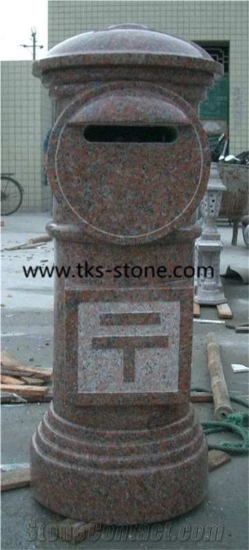 Mailboxes,Lettter Boxes,Granite Maiboxes,Stone Carving Mailbox,Postbox, Sculpture Yellow Granite Lettter Boxes