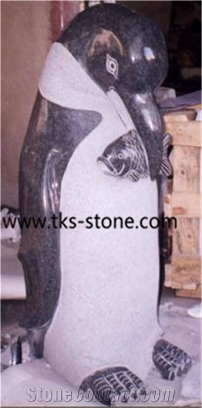 Penguin Granite Sculpture & Statue,Granite Animal Sculptures,Stone Penguin Garden Sculptures, Western Statues