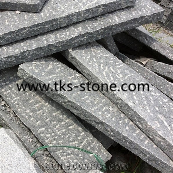 Pineapple G654 Granite ,Padang Dark,Impala Black,China Dark Grey Granite Kerbstone,Granite Curbstone