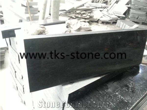 Polished China G684 Black Basalt Kerbstone/Side Stone,China Black Basalt