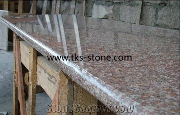 Polished G687,Peach Red,Blossom Red,China Red Granite Kitchen Countertops,Kitchen Workshops