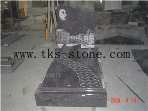 Scenery Granite Headstones Monument & Tombstone, Western Style Tombstones,Supply Various Of Style Monument & Tombstone