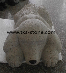 Stone Dog Caving,Dog Sculpture & Statue,Granite Animal Sculptures,Landscape Sculptures,Western Statues