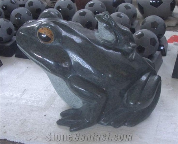 Stone Frog Sculpture Statue Caving Frog Grey Granite Animal Sculptures Garden Sculptures Western Statues From China Stonecontact Com