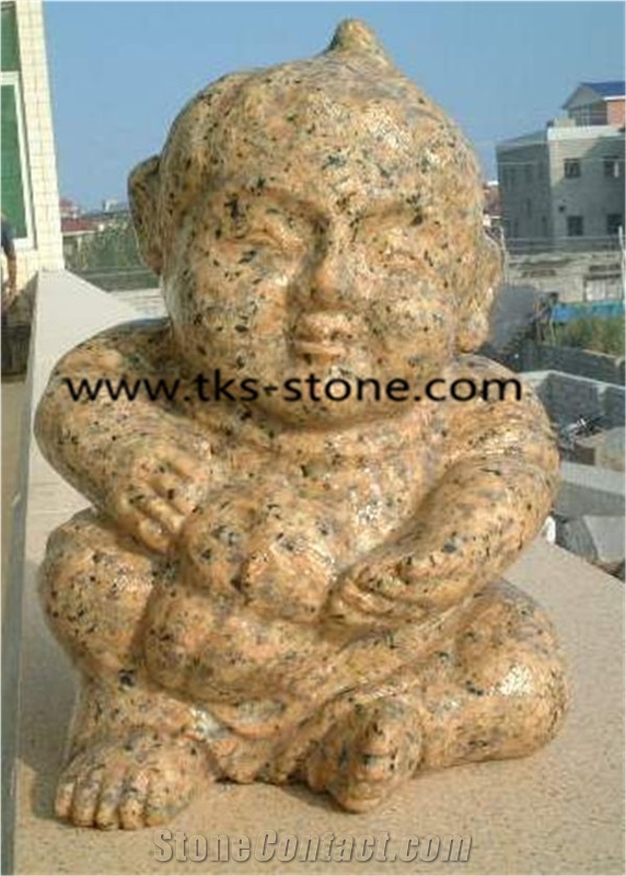 Stone Human Caving,Yellow Granite Human Sculptures,Religious Sculpture & Statue,Sculpture Ideas,Statures