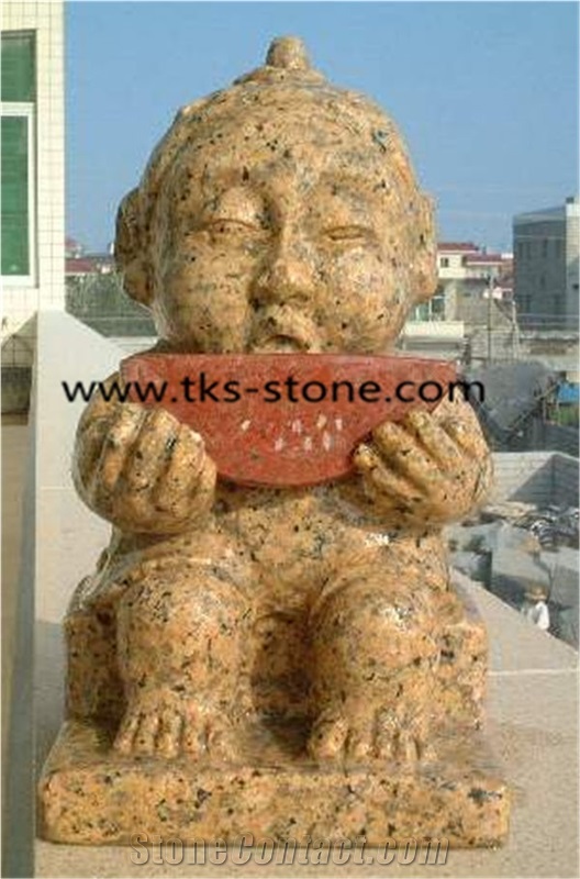 Stone Human Caving,Yellow Granite Human Sculptures,Religious Sculpture & Statue,Sculpture Ideas,Statures