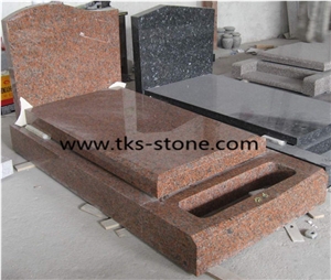 Tombstone & Monument,Tombstone Carving, China Red Granite Monument & Tombstone, Sculpture Red Granite Monument & Tombstone