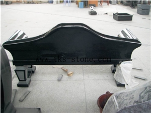 Western Style Benches,China Black Granite Bench Sets