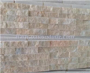 White Granite Cultured Stone, Granite Feature Wall