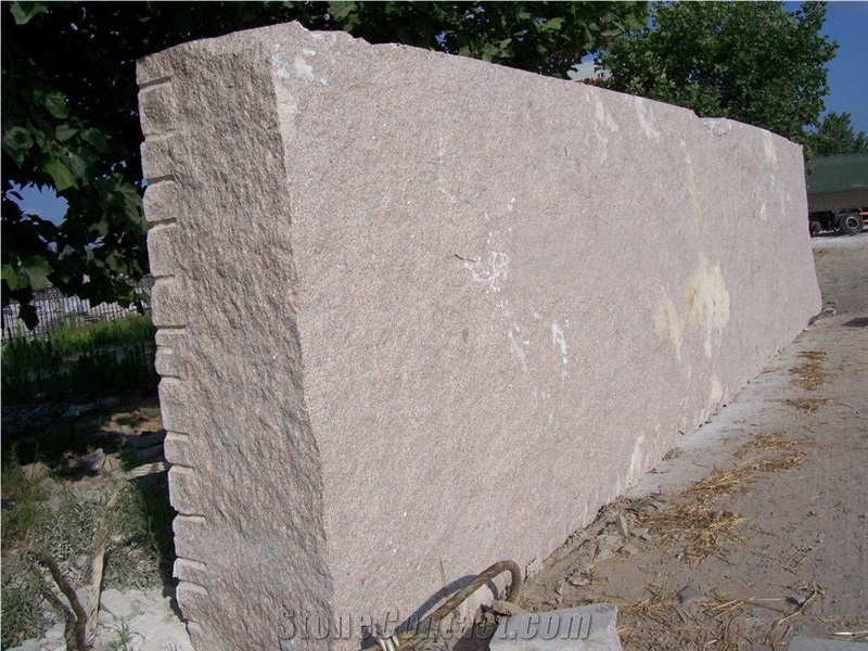 Blocks Stock-G361 Wulian Flower Granite Cobble Stone & Cube Stone for Landscaping Exterior Stone Road Pavers